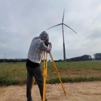 风机基础沉降及垂直度测量项目